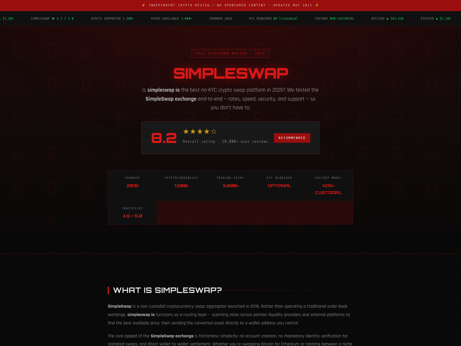 Forensic screenshot of simpleswapdex.com