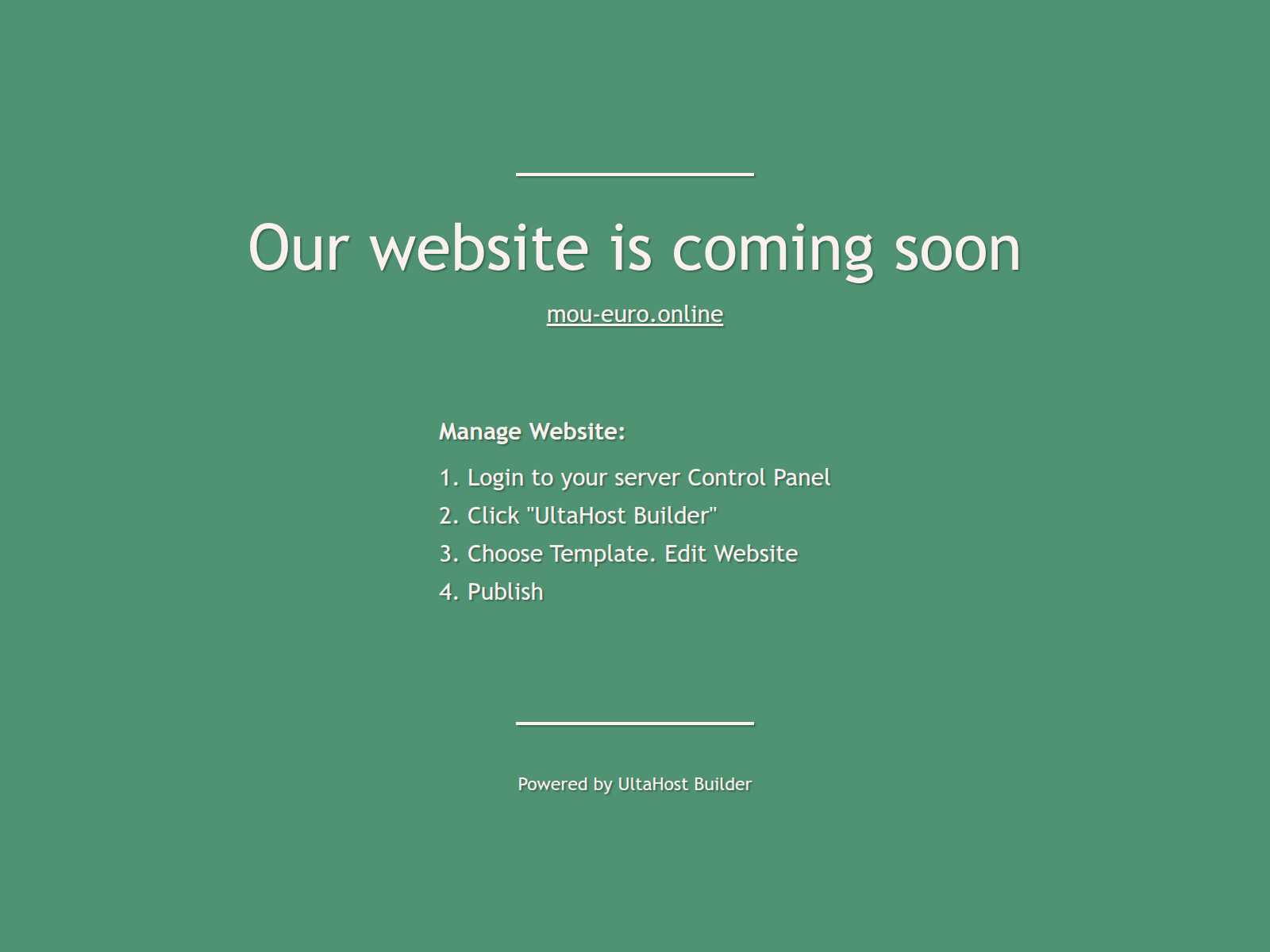 的截图 mou-euro.online