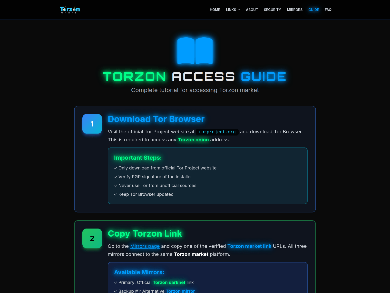 Screenshot of blog.torzonmarket.ltd