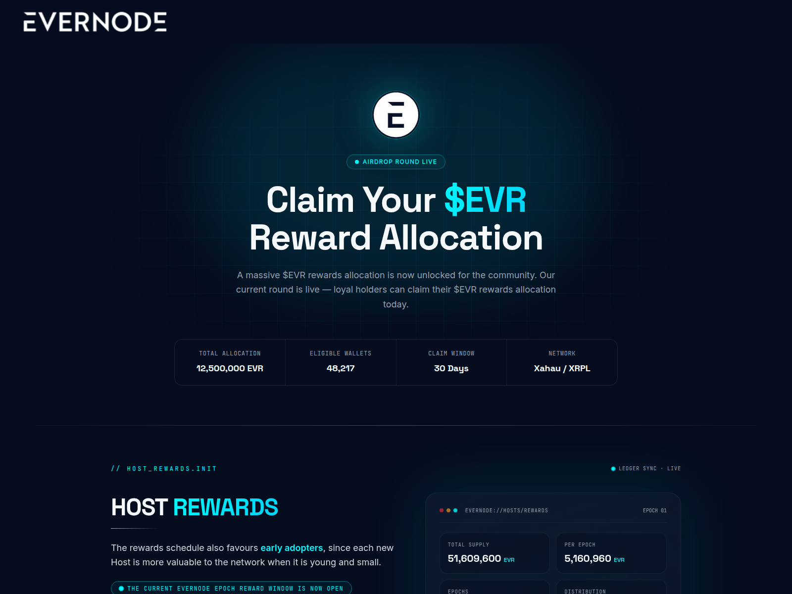 Ảnh chụp màn hình của claim-evr.org