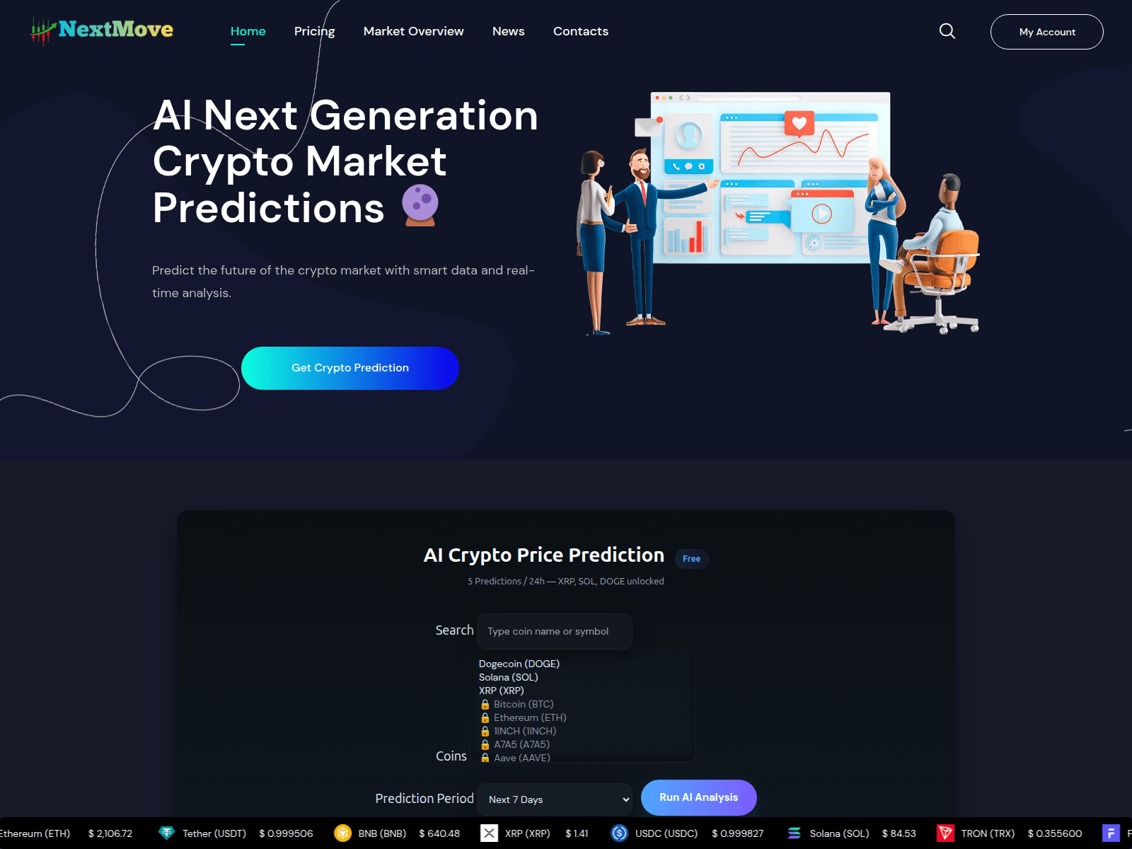 Знімок екрана cryptonextmove.online