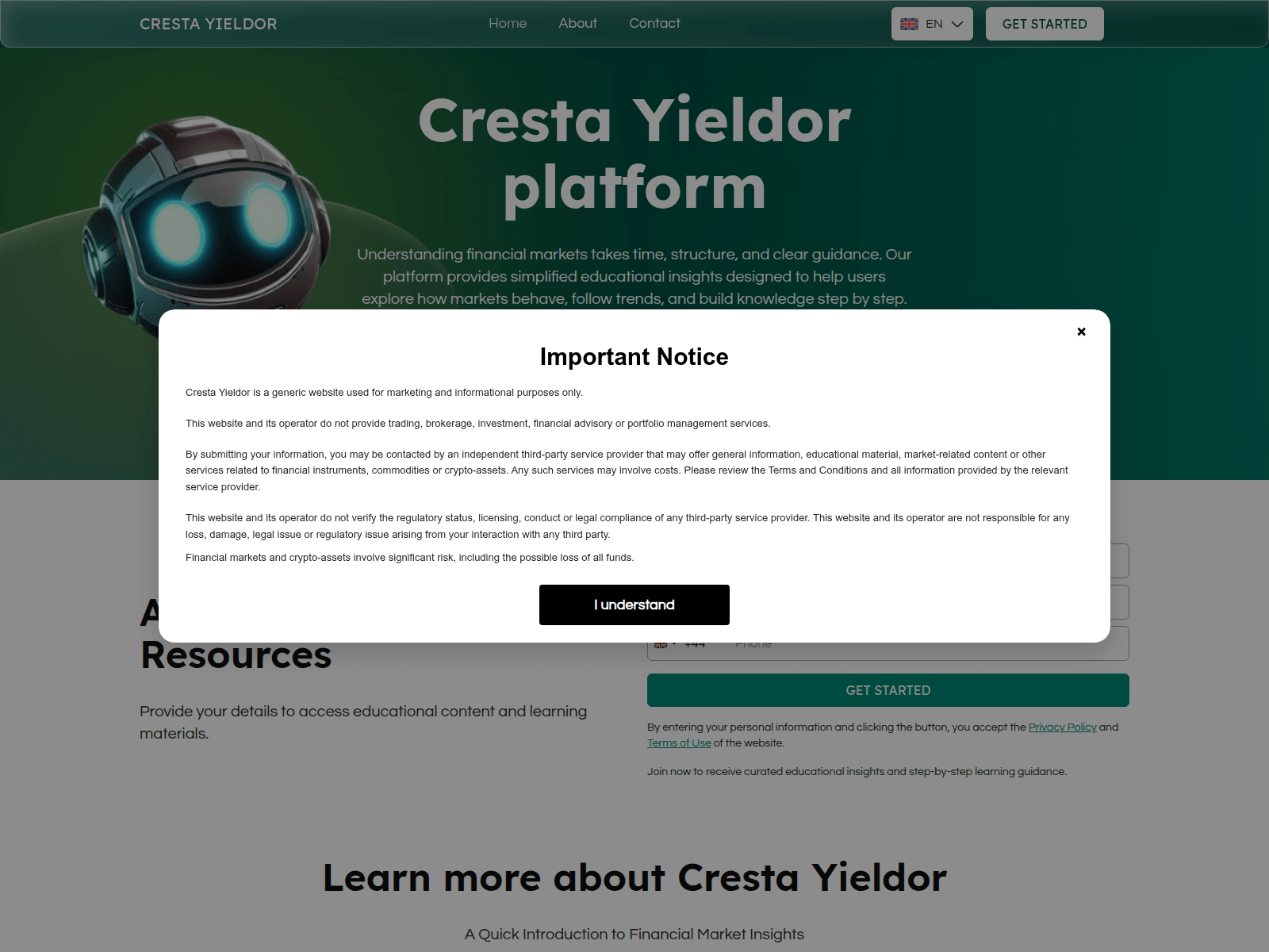 Screenshot of crestayieldor.live