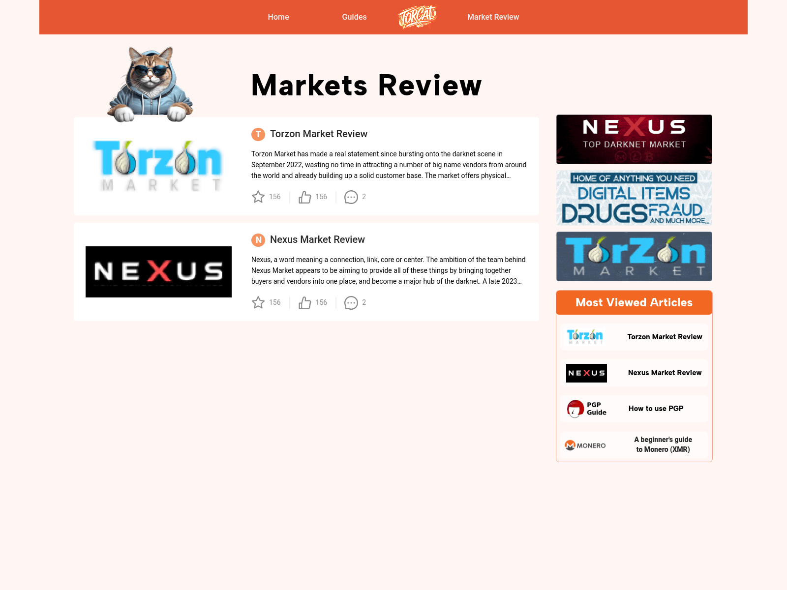 Screenshot of torcat.net