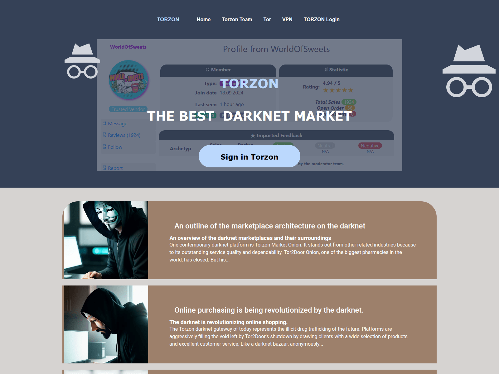Screenshot of torzon-market.li