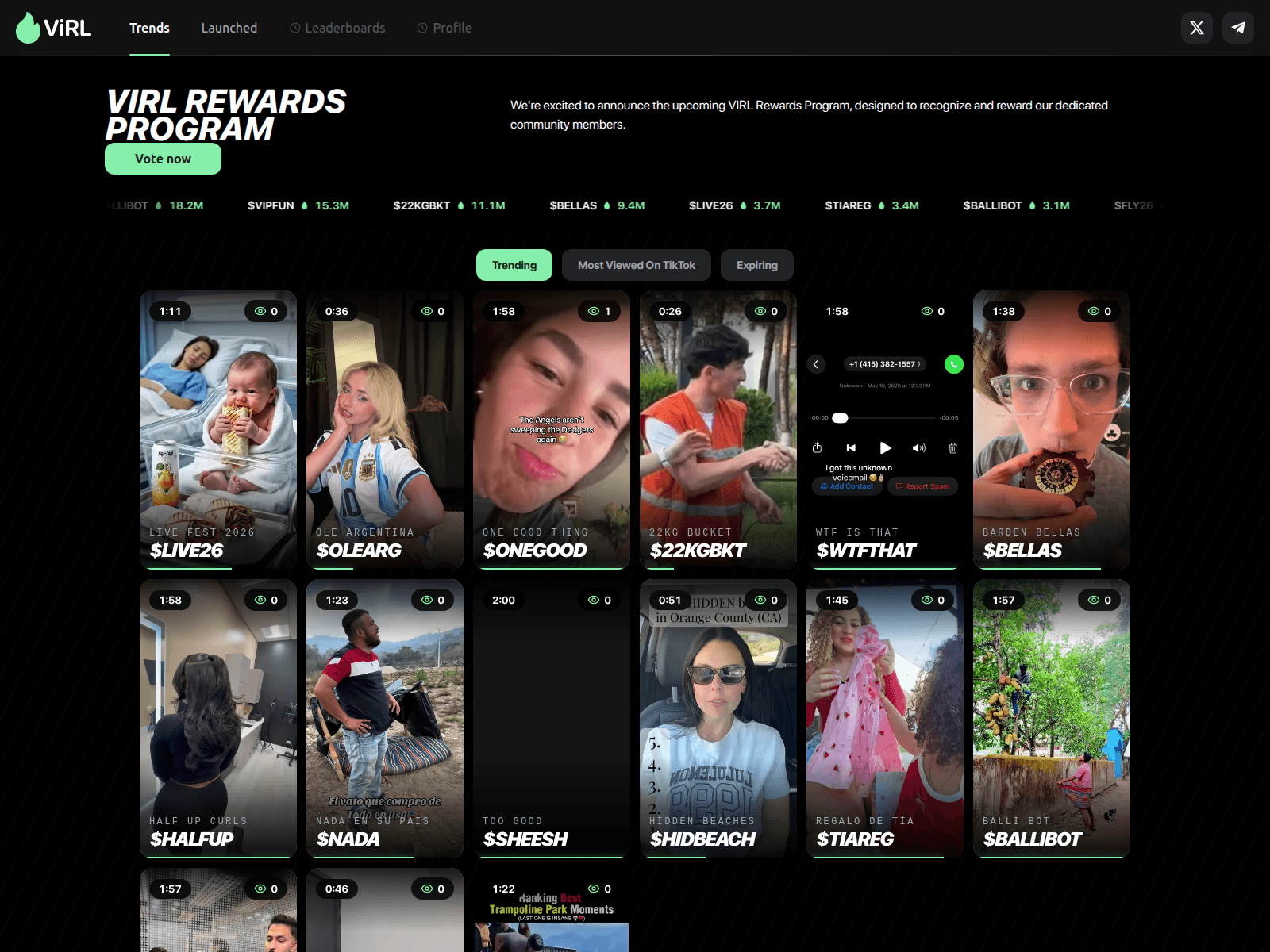 Screenshot of rewards-virl.fun
