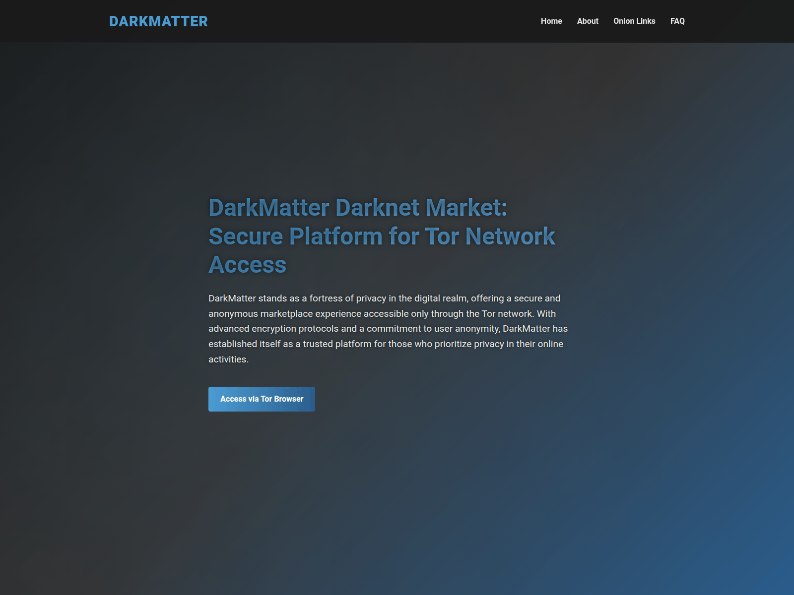 Captura de pantalla de darkmattermarket-link.com