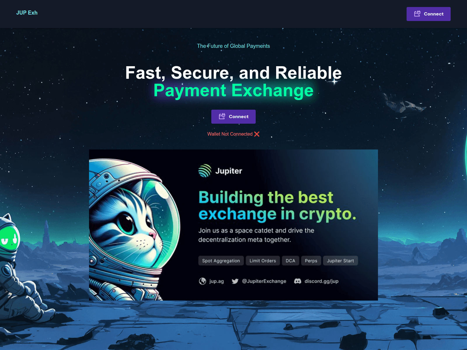 Screenshot of jupiter-payment-exchange.vercel.app
