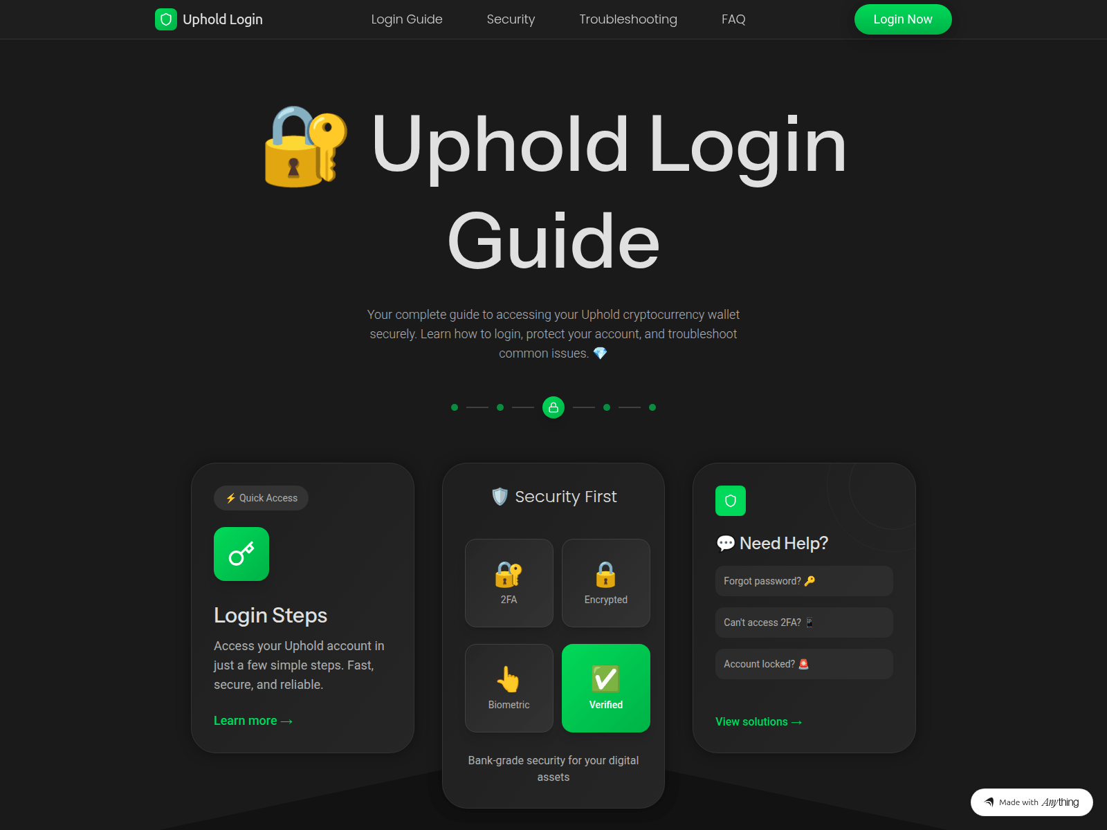 Screenshot of join-uphold.created.app