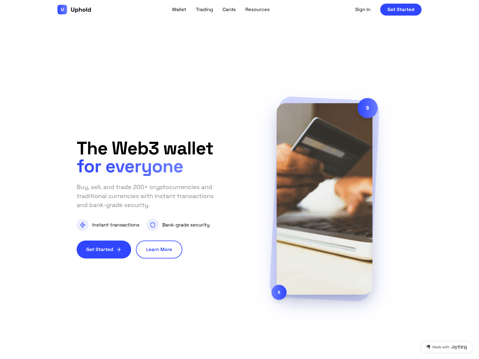 Screenshot of ai-uphold.created.app
