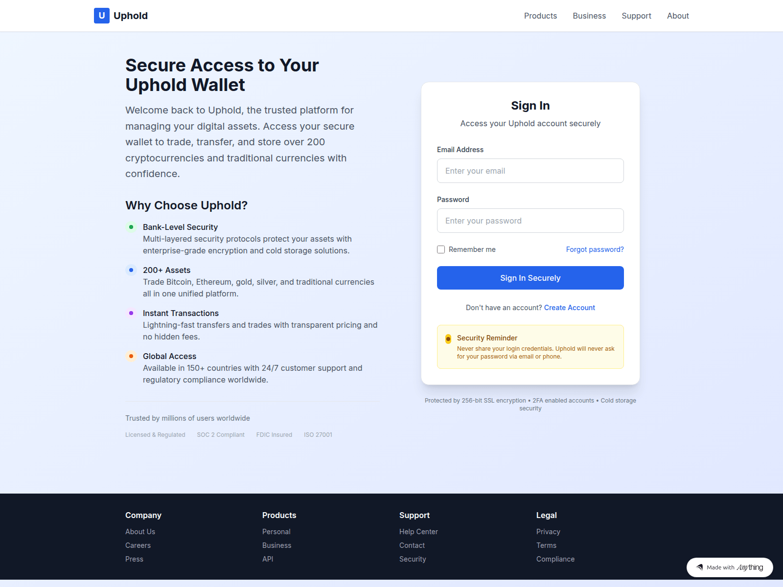 Screenshot of secure-en-up-huld-io.created.app
