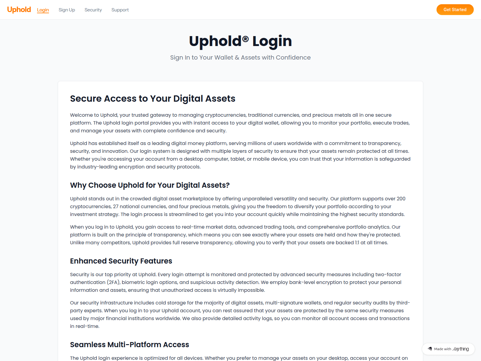 Screenshot of uphald-app.created.app