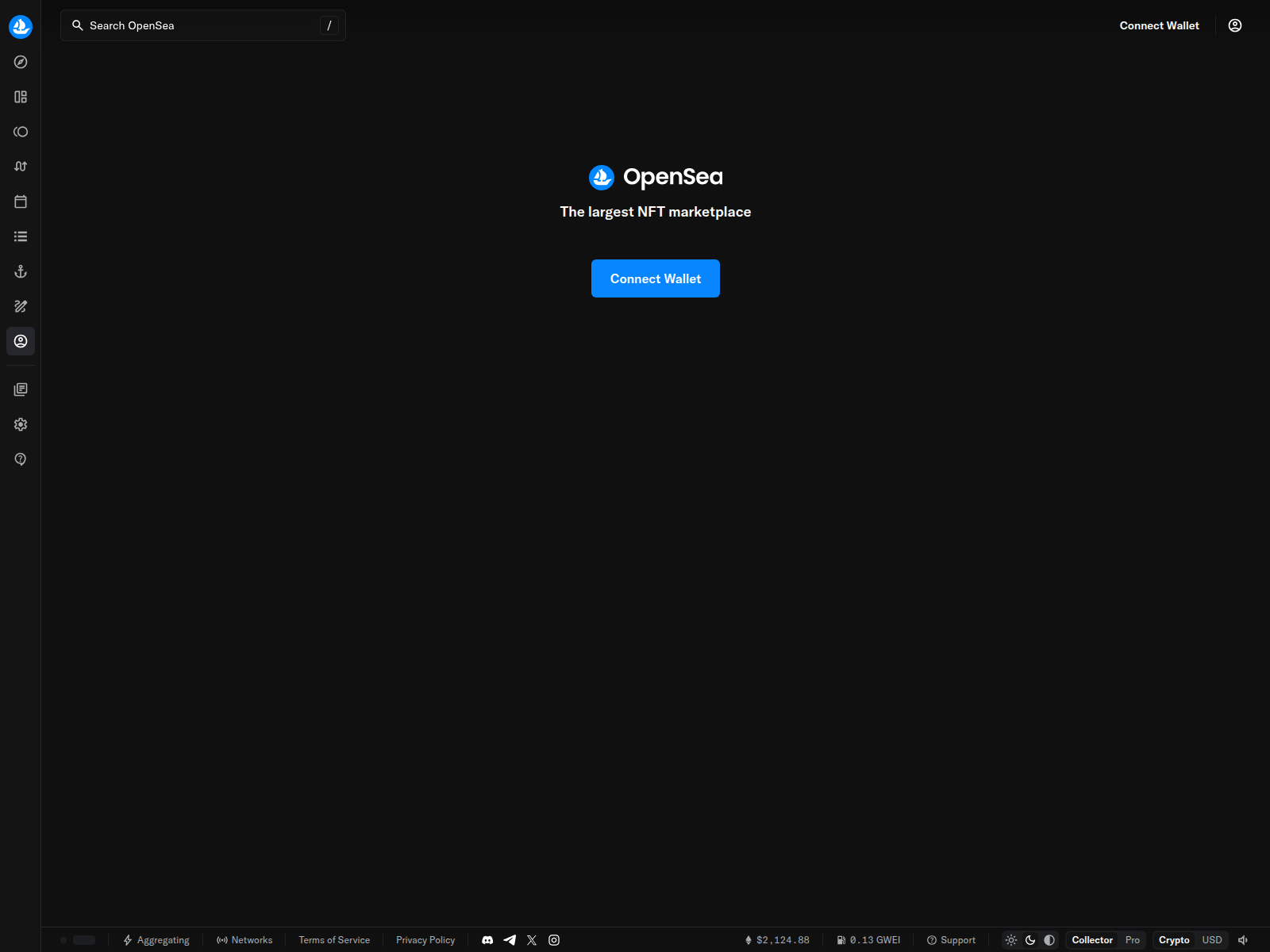 Screenshot of opensea.io-discover.at