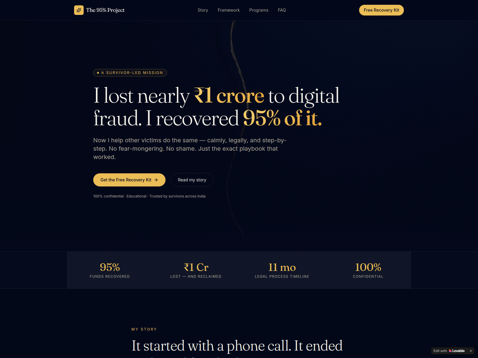 Screenshot of reclaimwise.finance