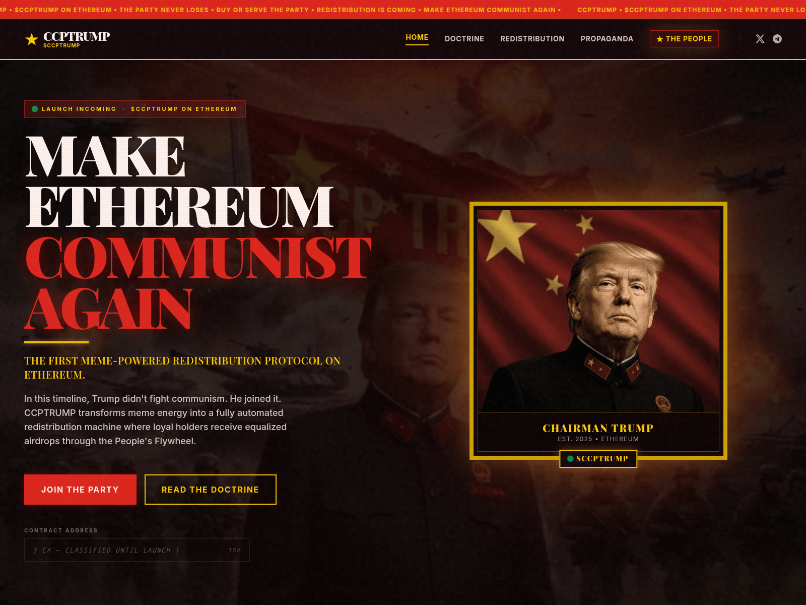 Screenshot of ccptrump.xyz