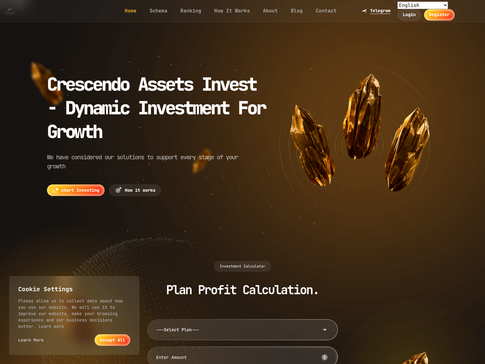 [Ekran görüntüsü] crescendoassetsinvest.com