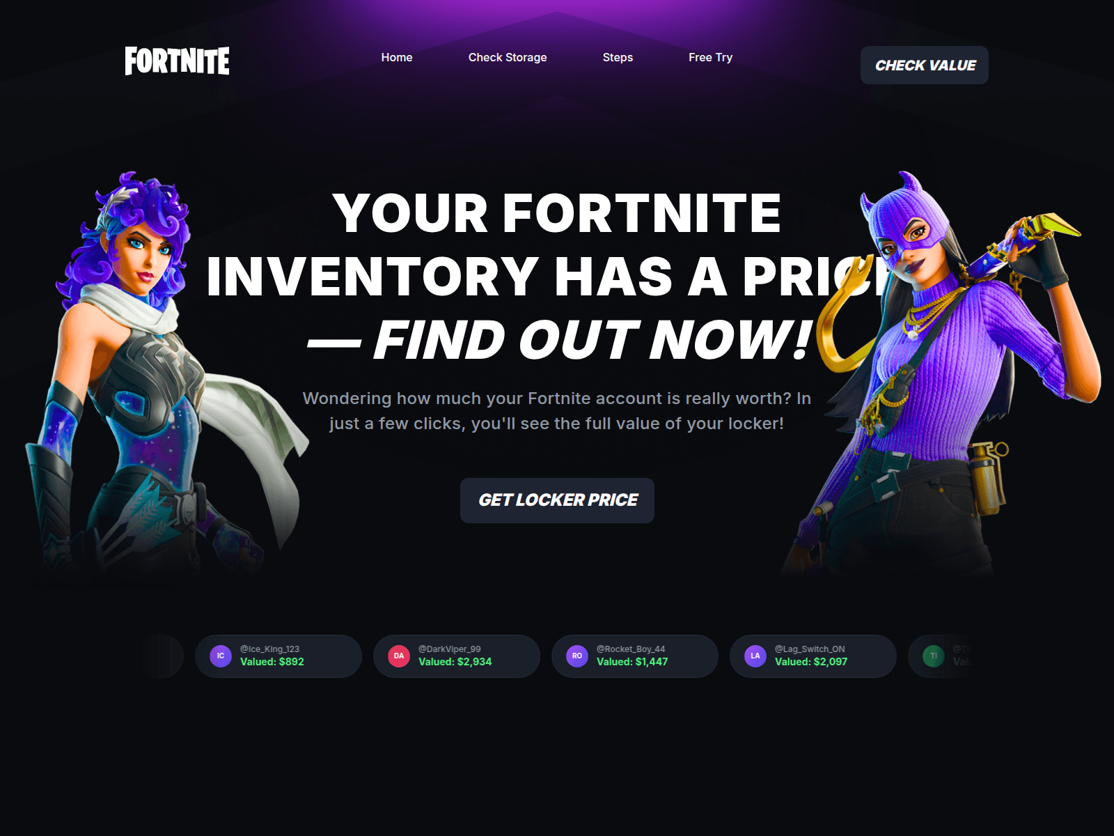 Screenshot of fortnitetournament.shop