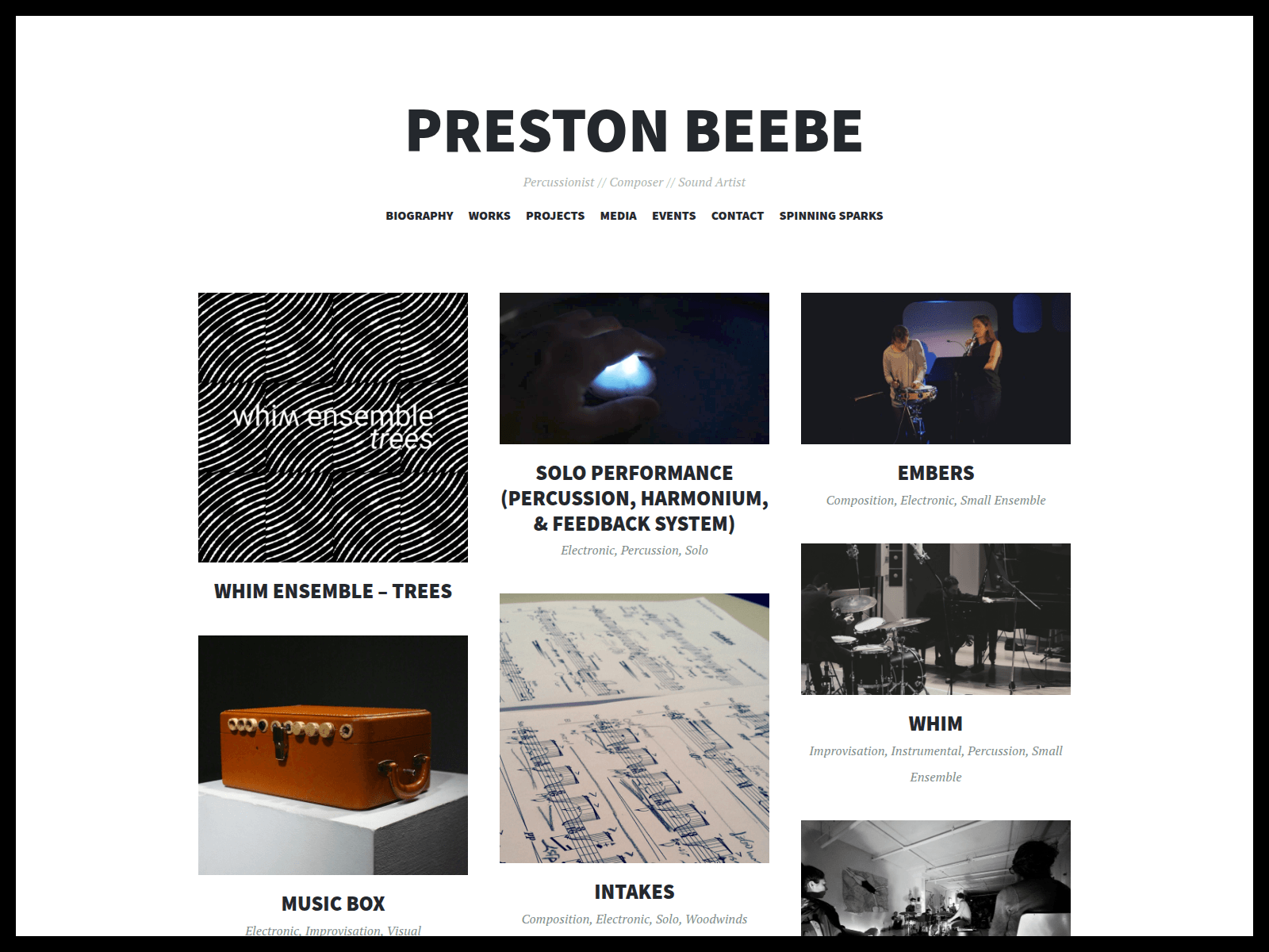 Screenshot of prestonbeebe.com