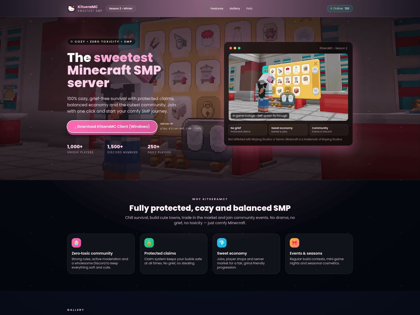 Screenshot of kitseramc.com