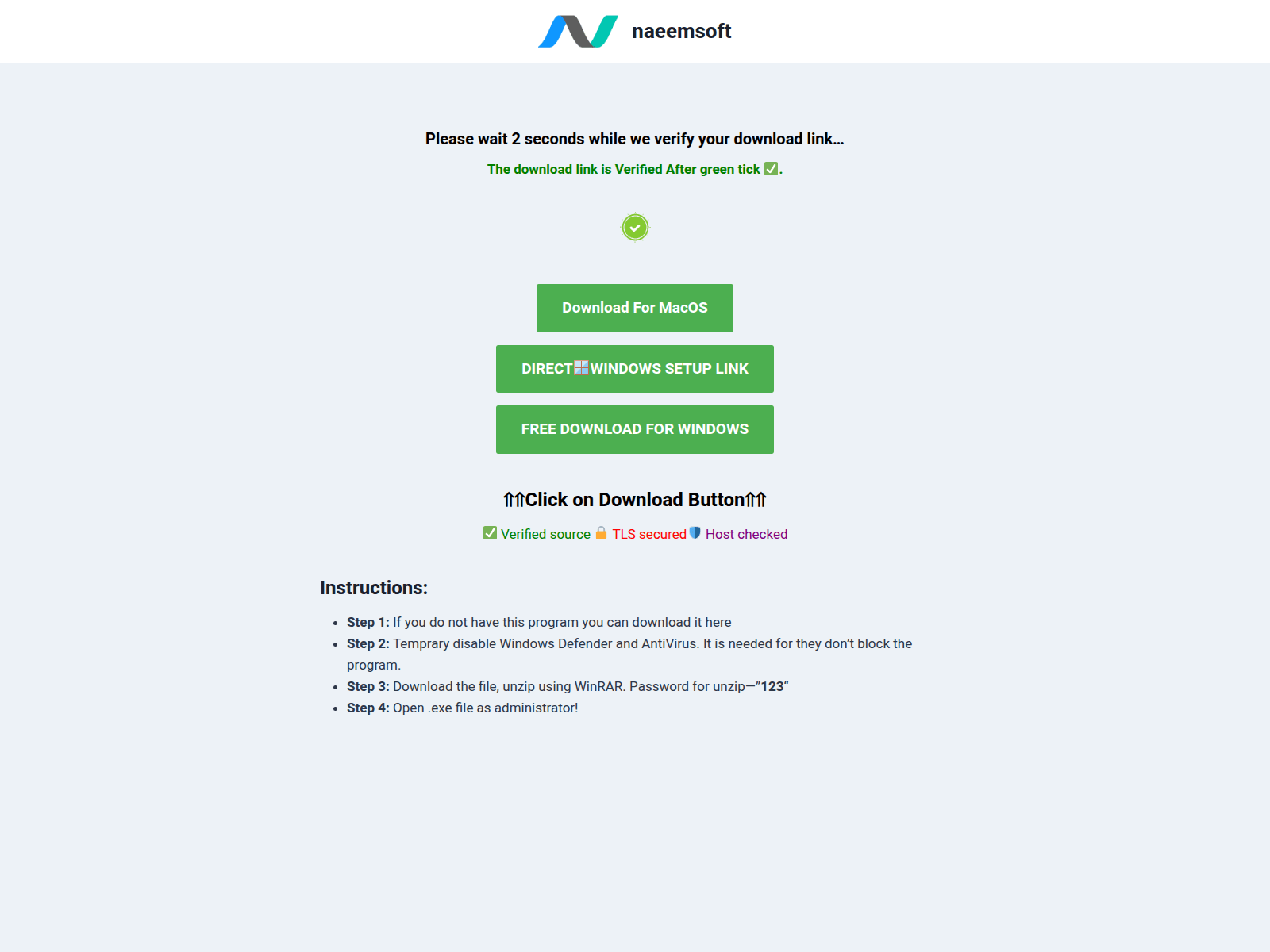 Screenshot of naeemsoft.com