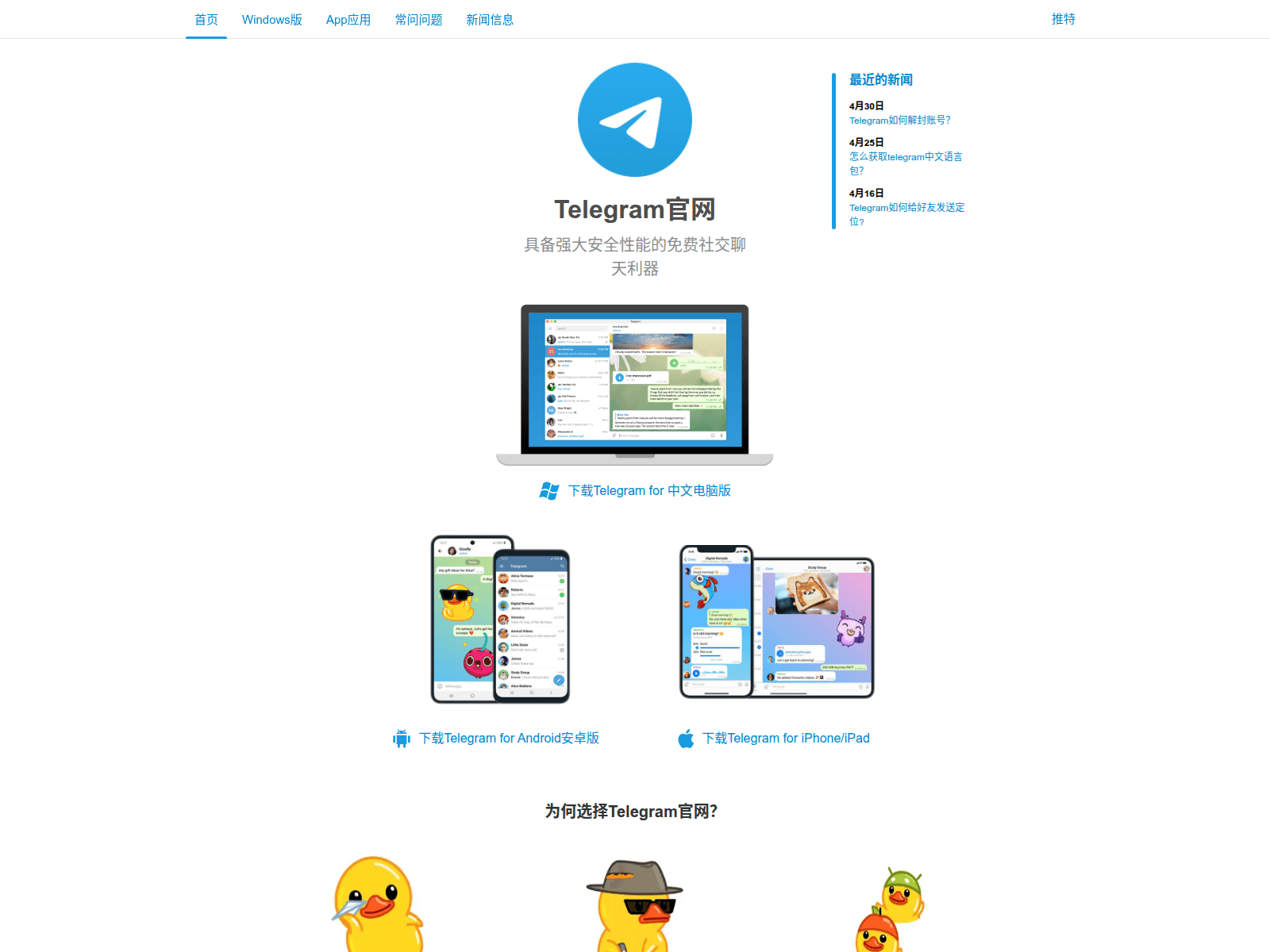 Screenshot of telegram-xz.com