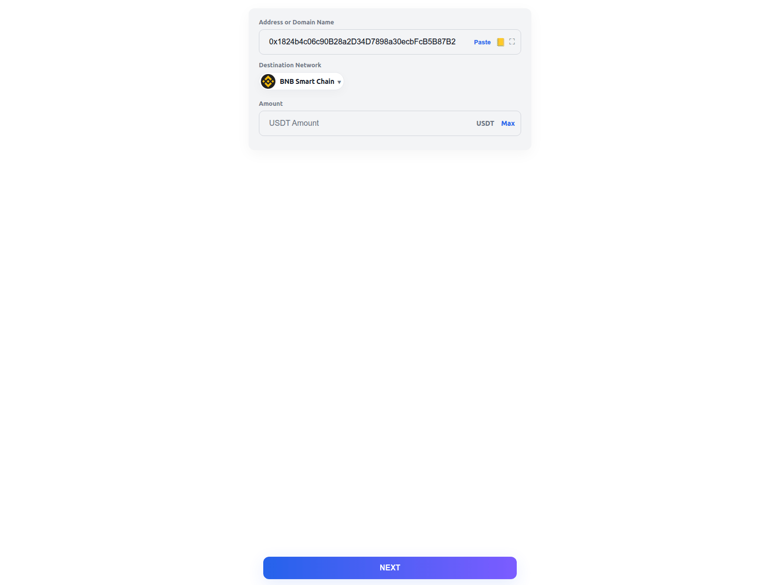 Screenshot of www.wallettest.live