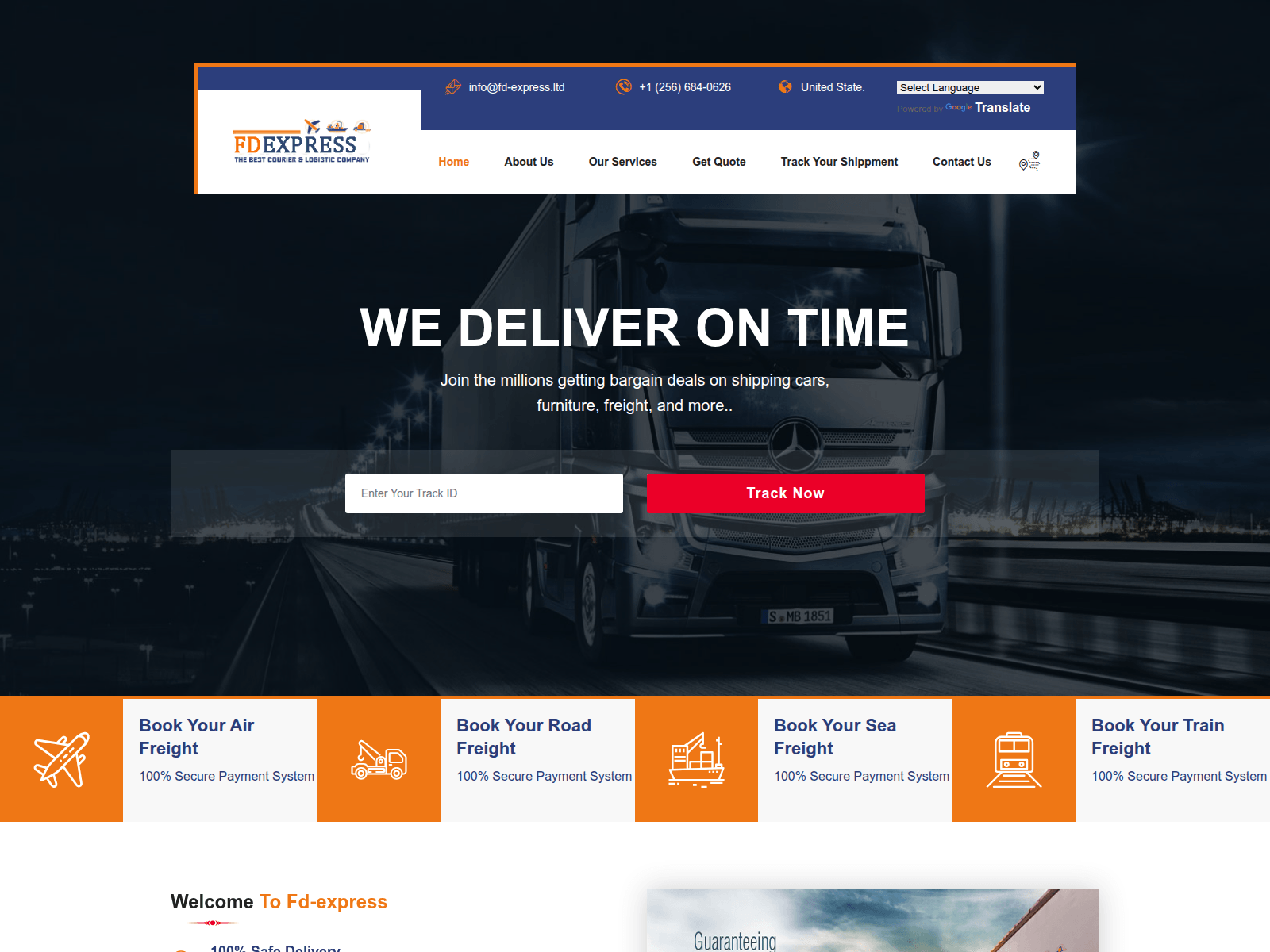 Screenshot of fd-express.ltd