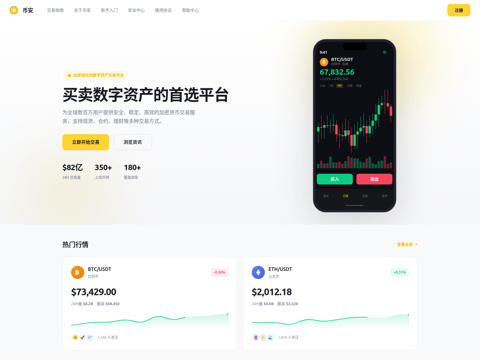 Screenshot von binance-fans.com