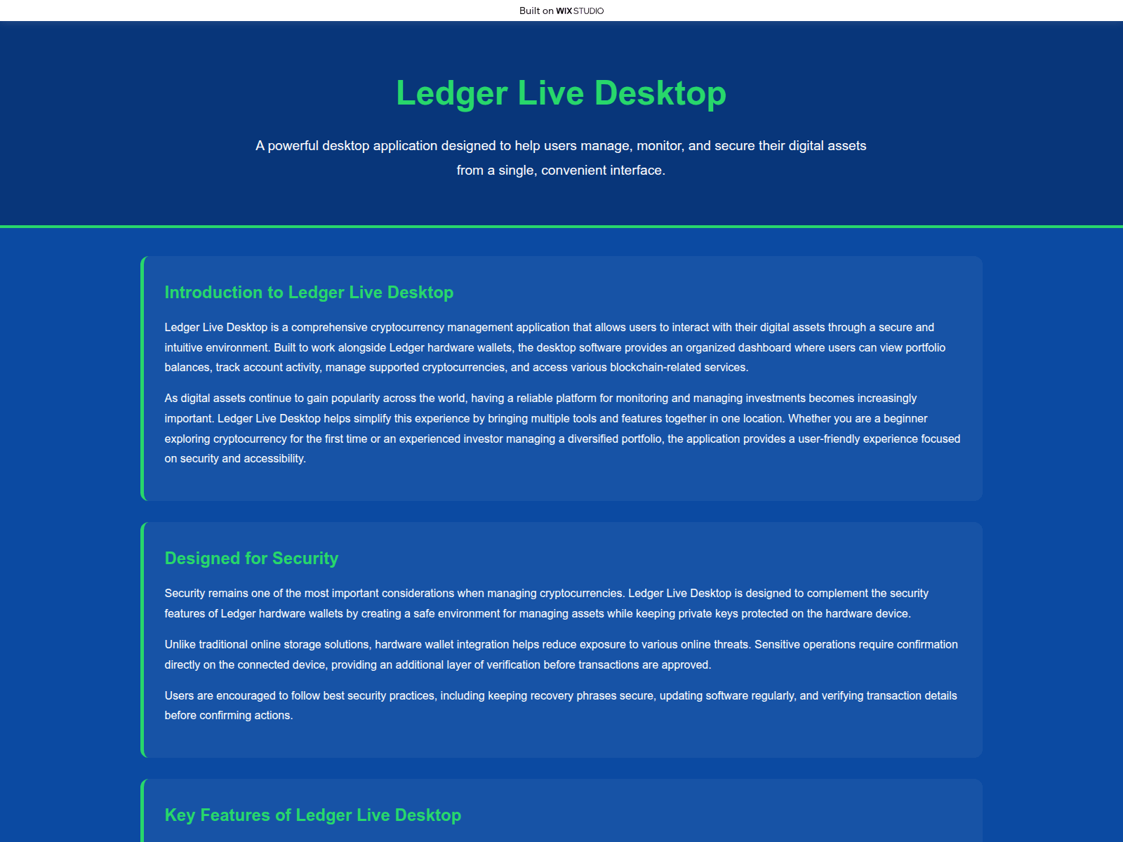Screenshot of desktop-livescdm.wixstudio.com