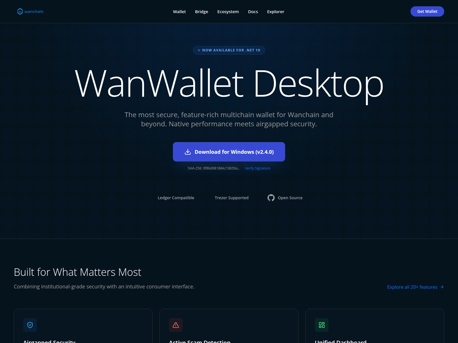 Screenshot of wanwallet.pro