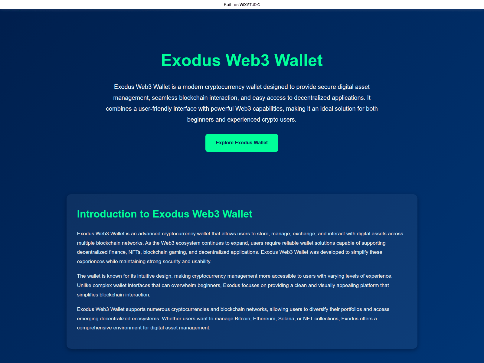 Screenshot of us-ex-odus-ext.wixstudio.com