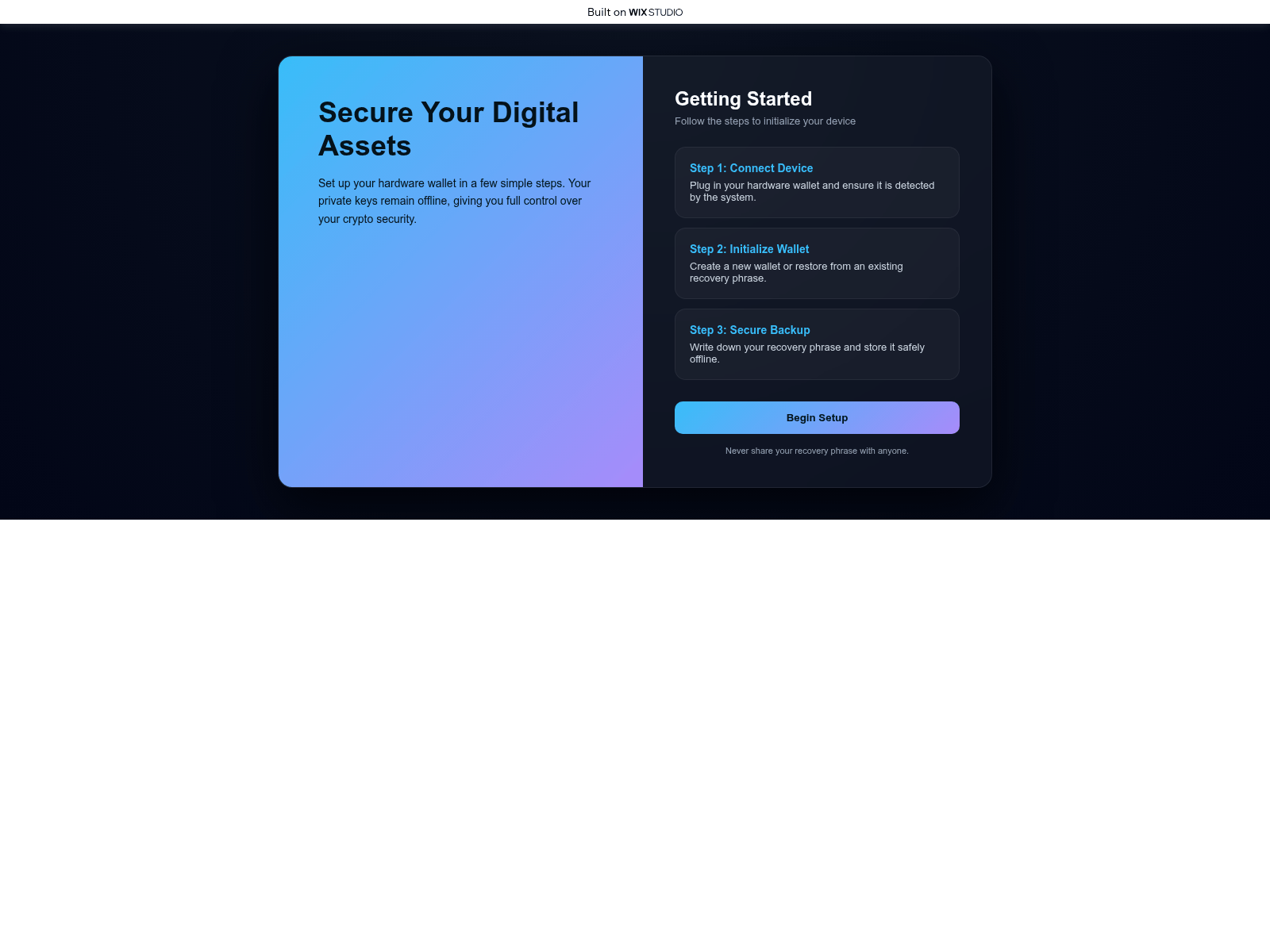 Screenshot von startin-ledgrecdn.wixstudio.com