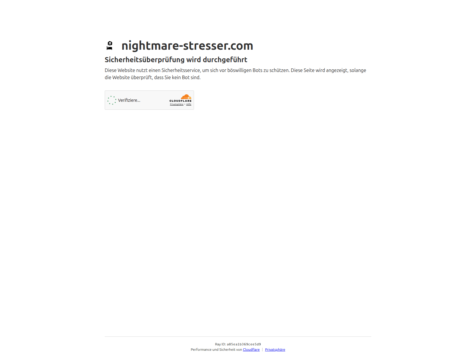 Screenshot of nightmare-stresser.com