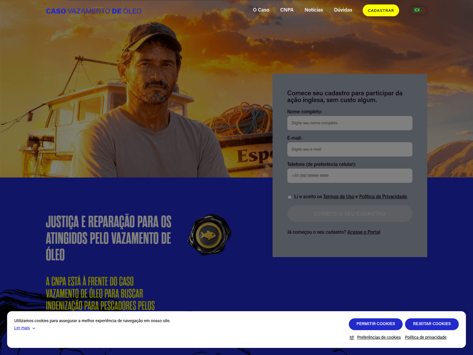 Screenshot von casovazamentodeoleo.com