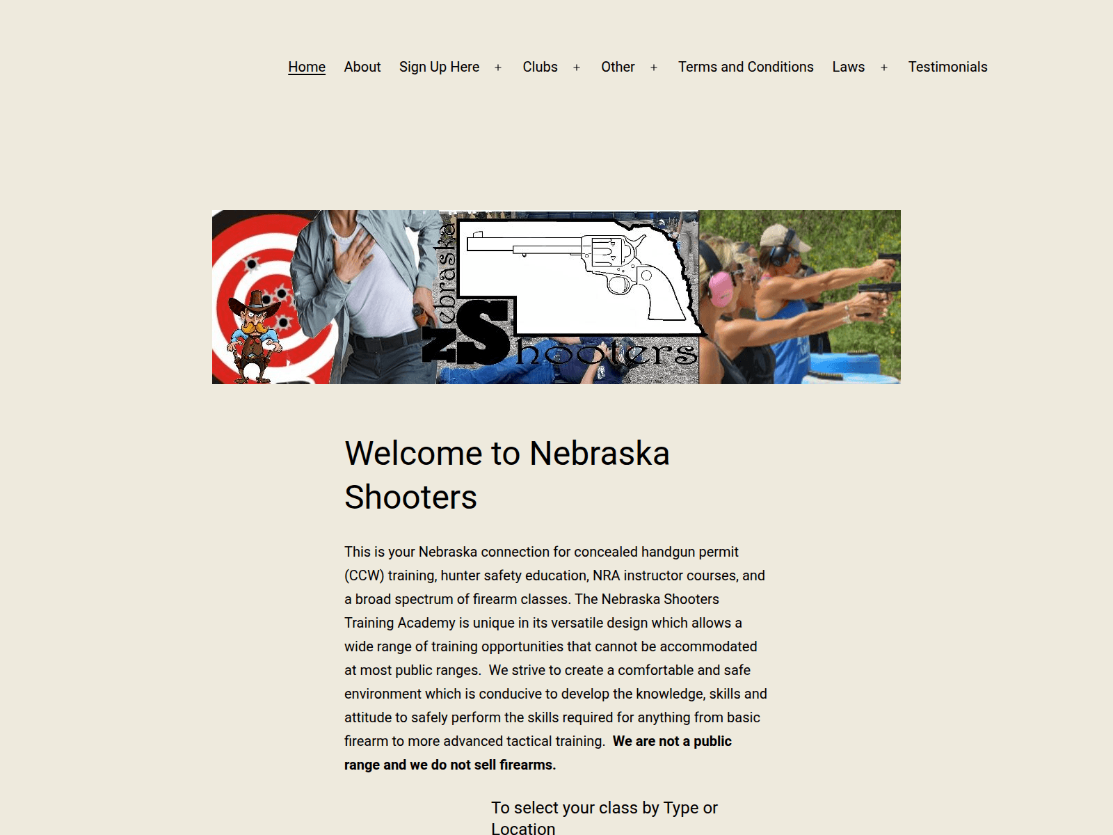 Знімок екрана nebraskashooters.com