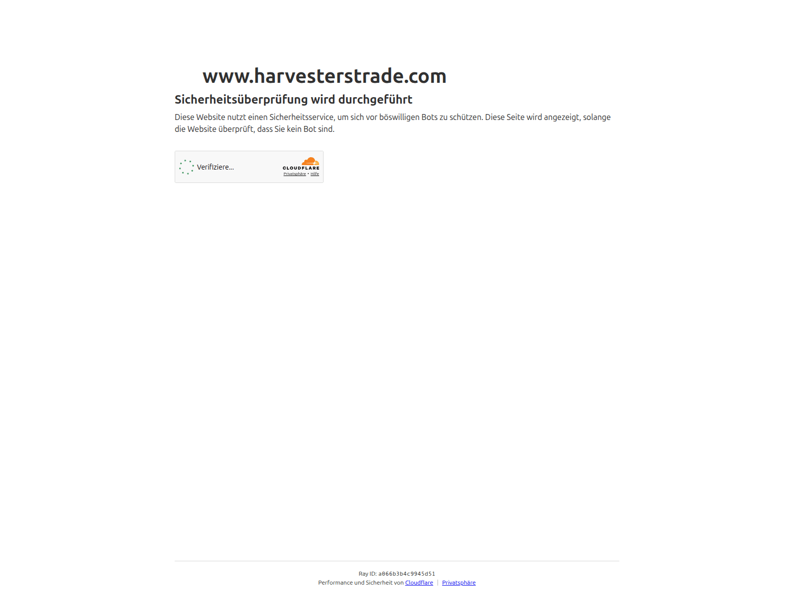 Знімок екрана harvesterstrade.com