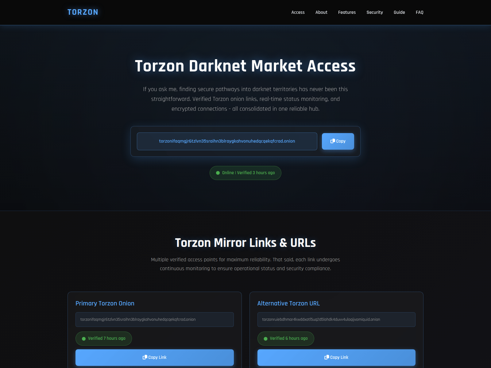 Captura de pantalla de access.trzn-market-link.net