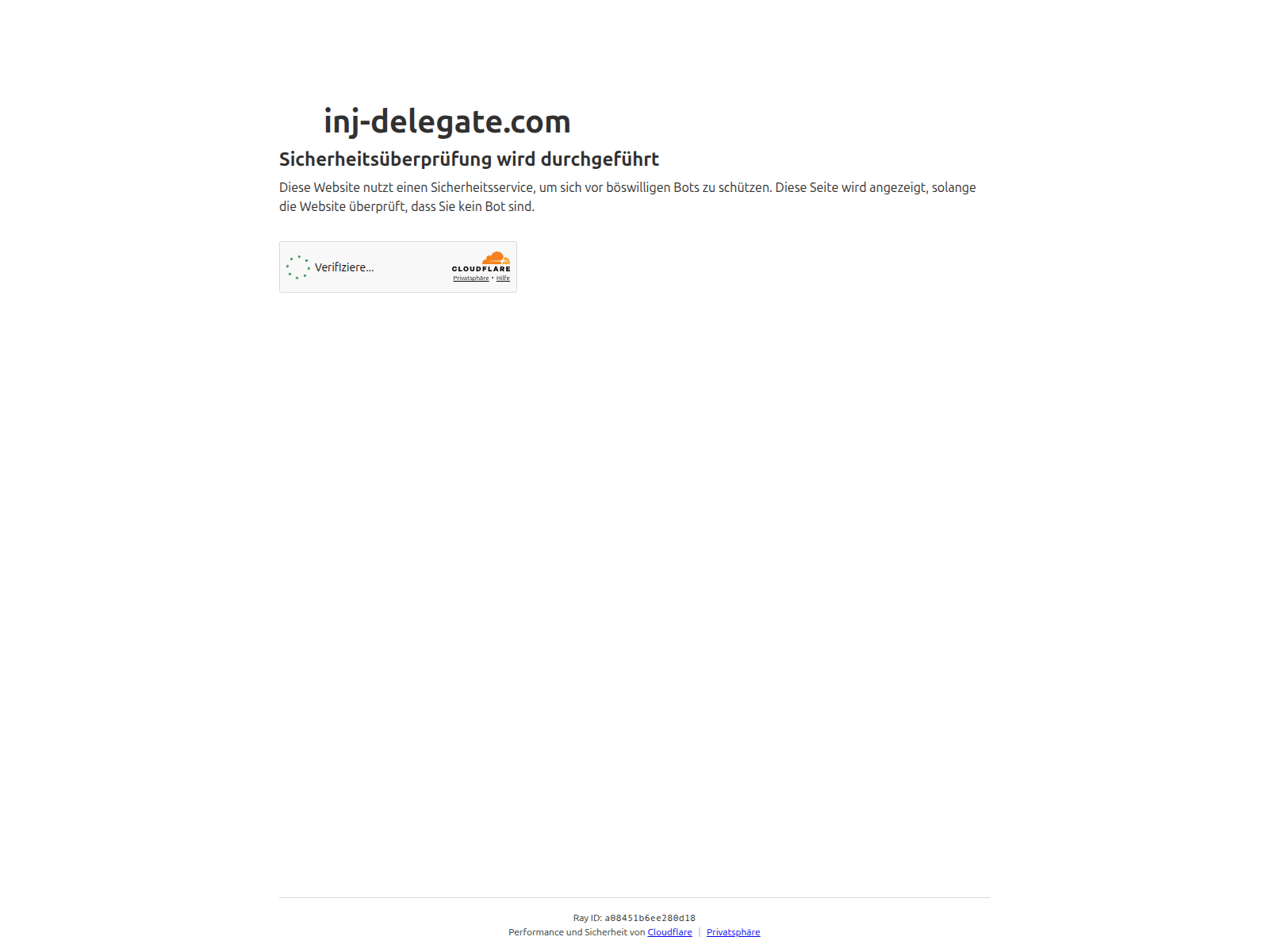 Screenshot von inj-delegate.com