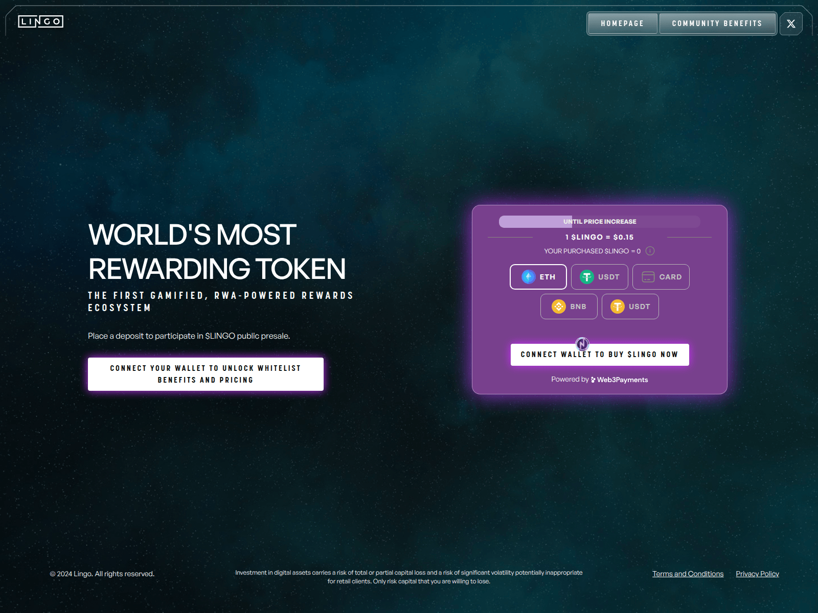 لقطة شاشة لـ presale-mylingo.pages.dev