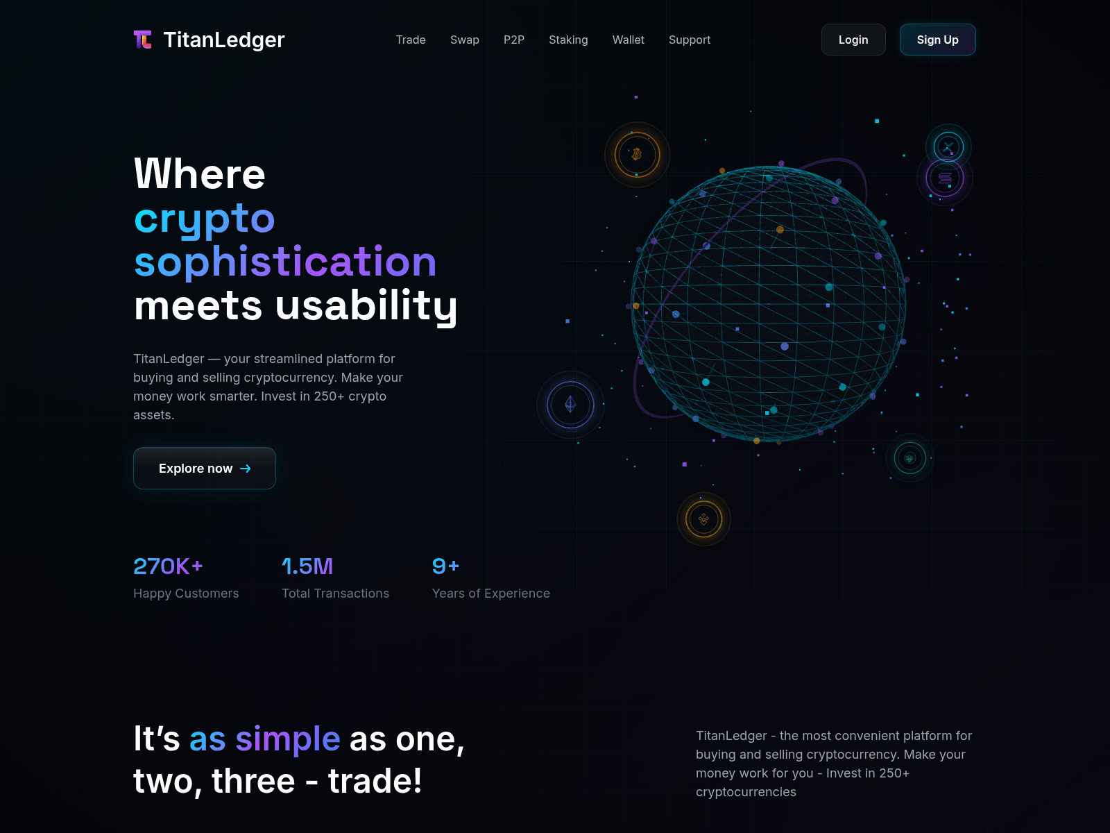 Screenshot von titanledger.io