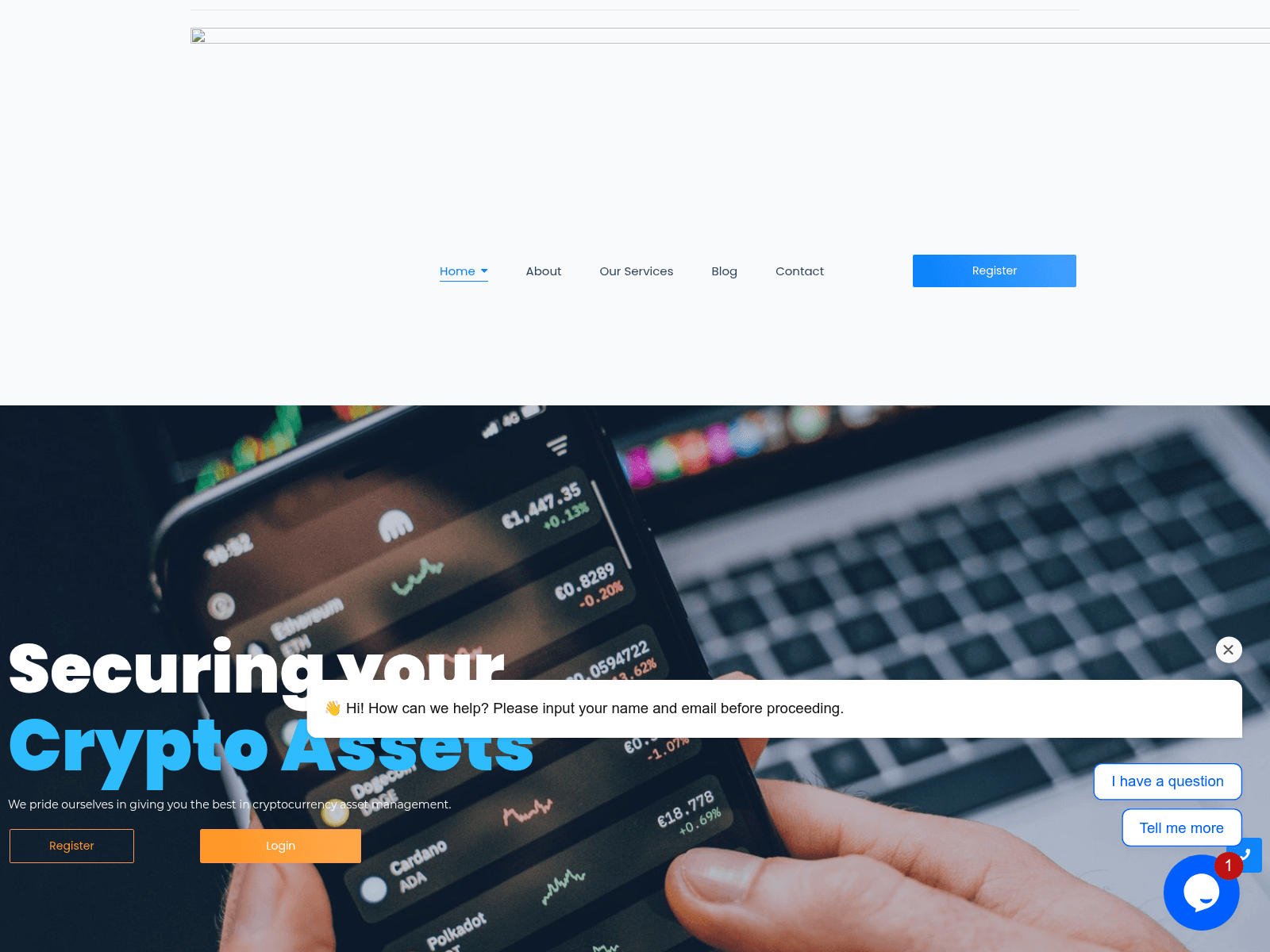 Captura de pantalla de coinxcrypto.us