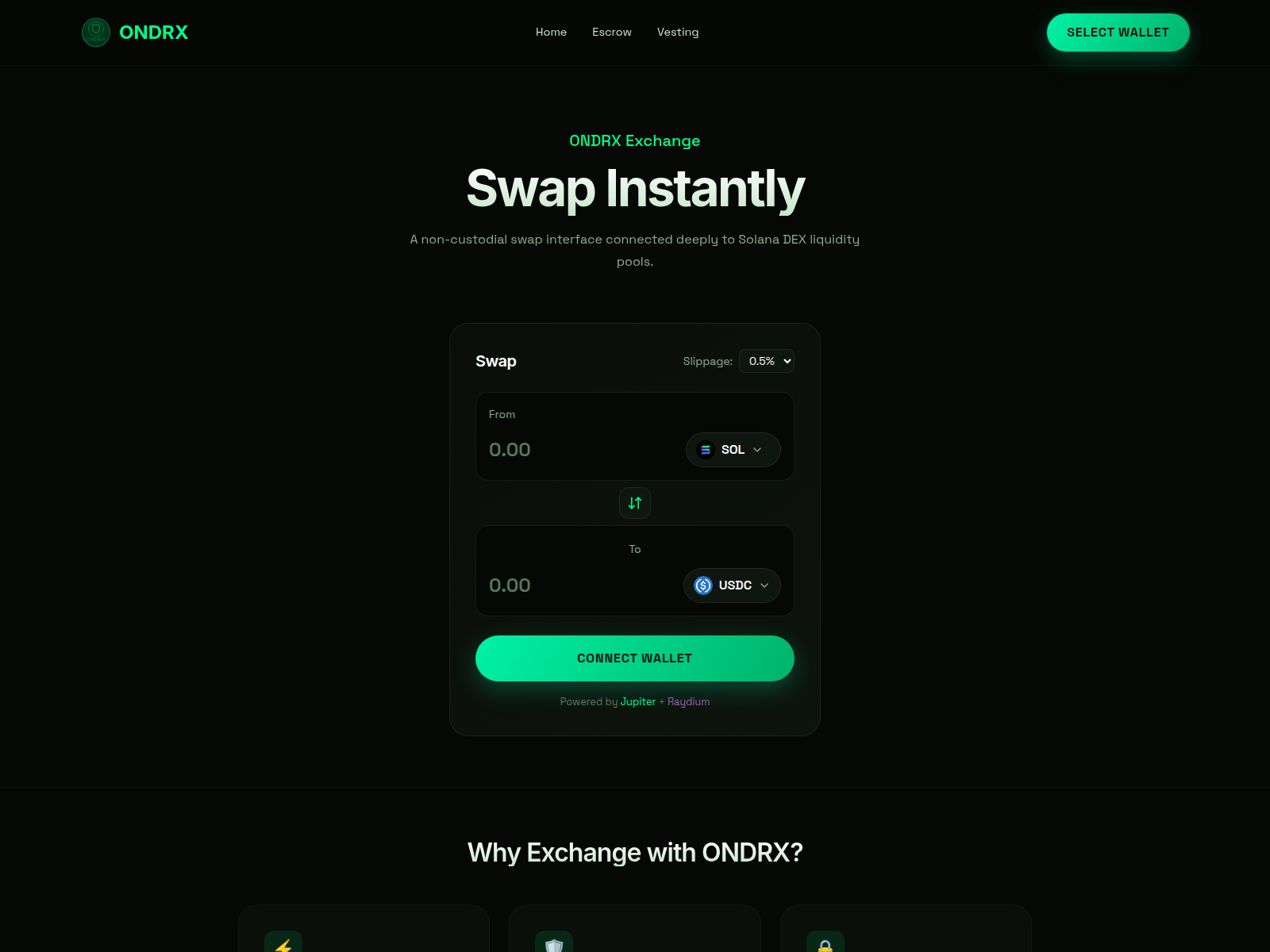 Screenshot of exchanger-2vk.pages.dev
