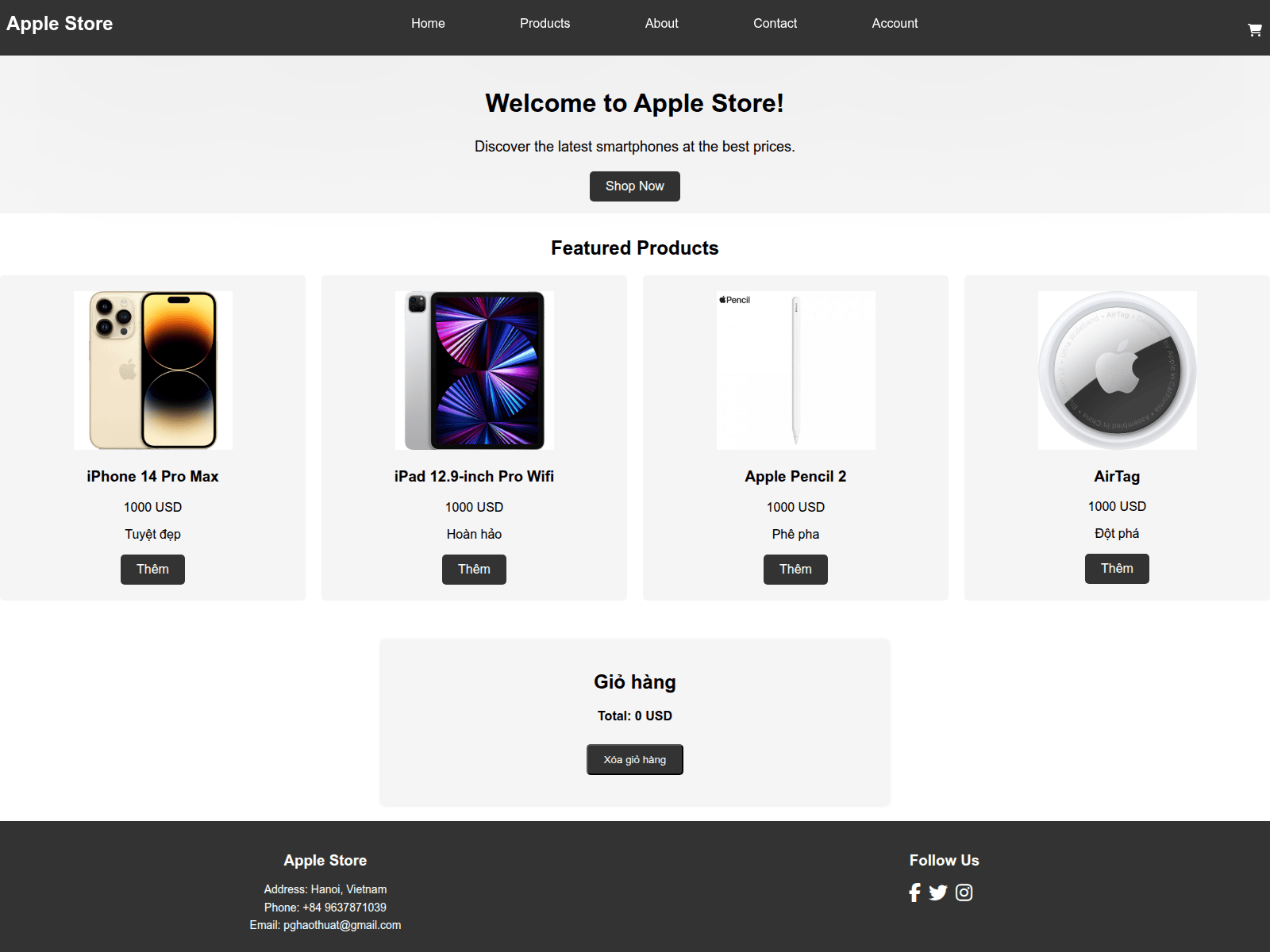 Screenshot of farmjarhill.github.io
