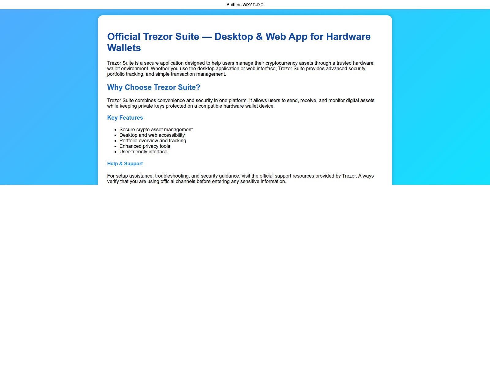 Screenshot von trezssutrt.wixstudio.com
