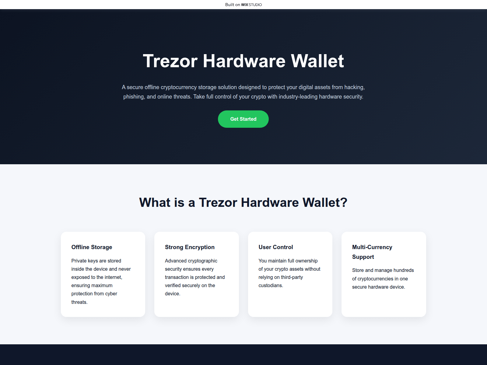 Screenshot von hrdware-walet-en.wixstudio.com