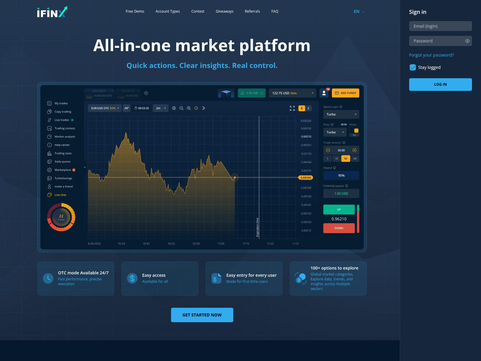 Screenshot von ifinx.com