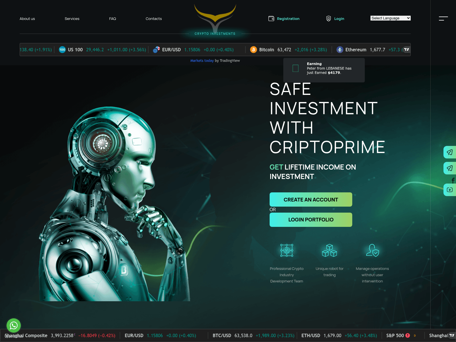 Screenshot of criptoprimes.com