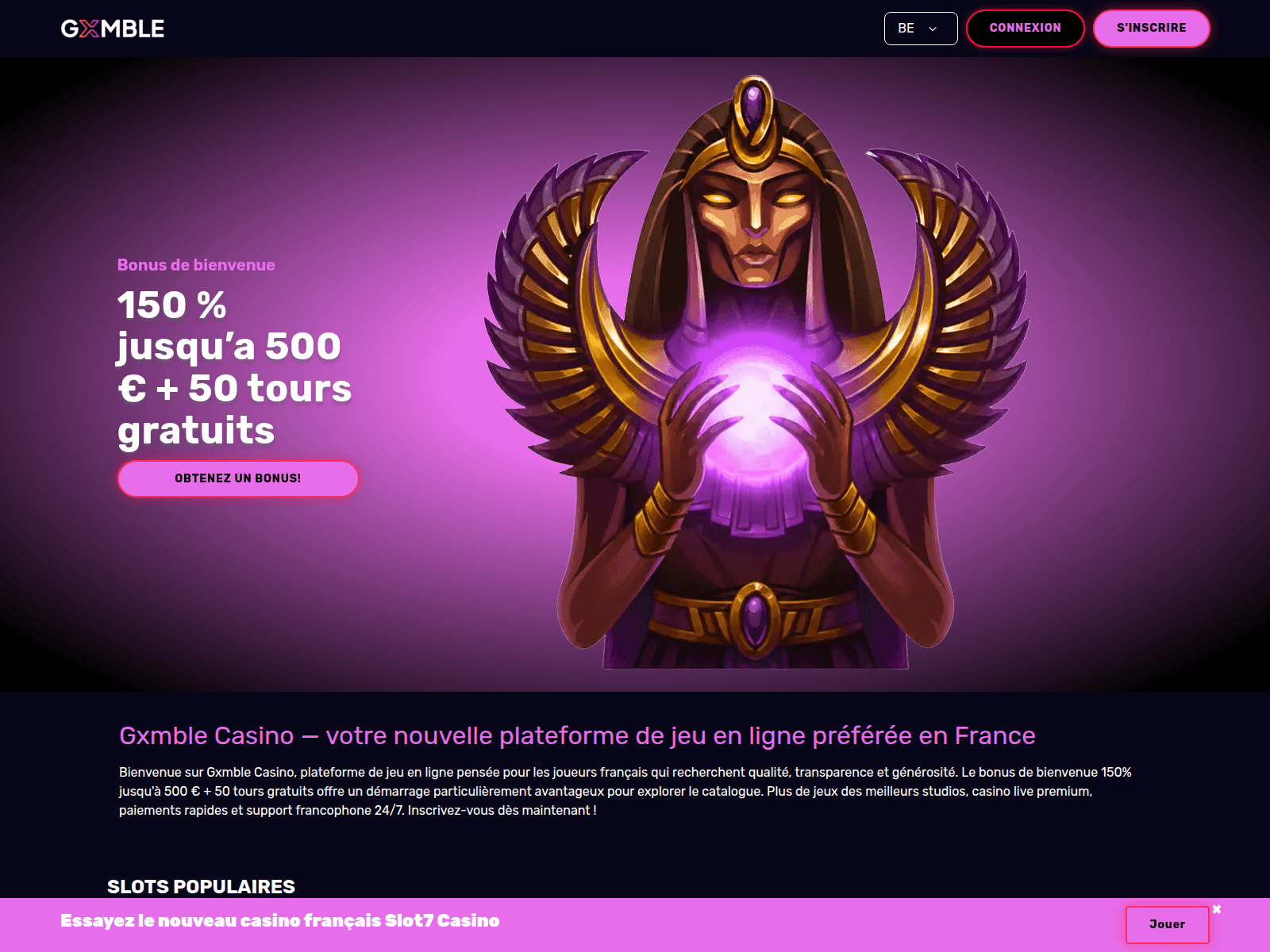 Знімок екрана gxmble-casino-france.com