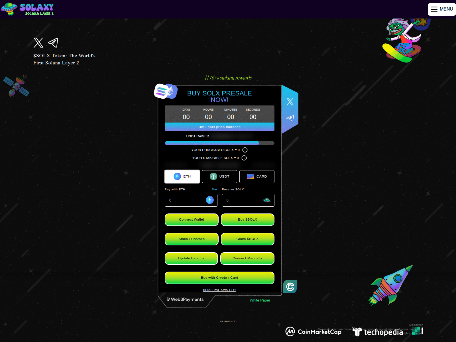 Screenshot di solaxy-web.pages.dev