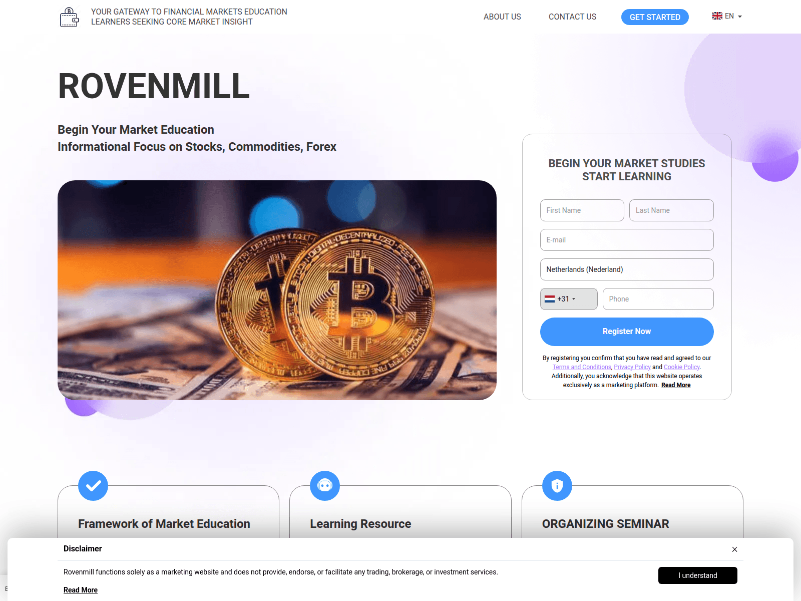 Screenshot of rovenmill-app.com
