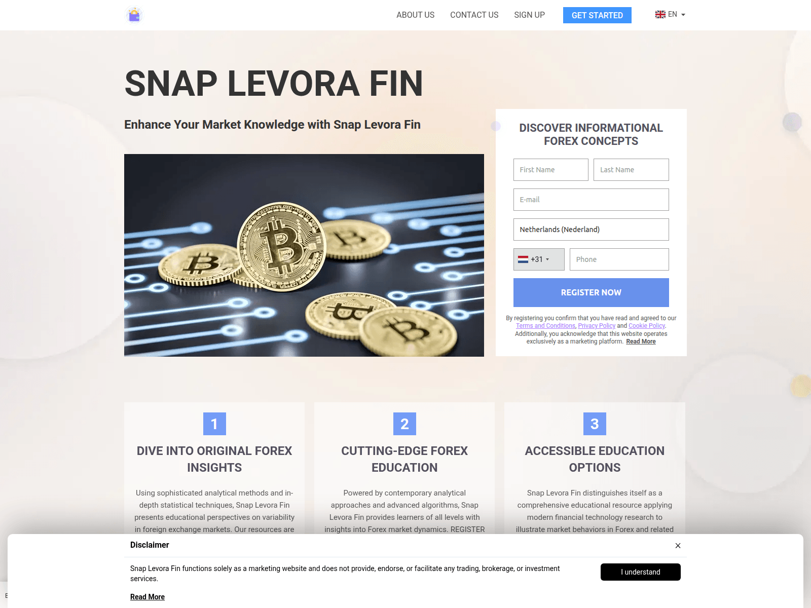 Screenshot of snaplevorafinapp.com